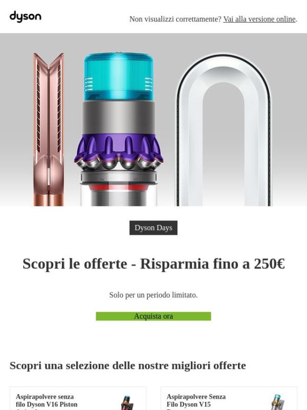 Dyson Days : Scopri le offerte