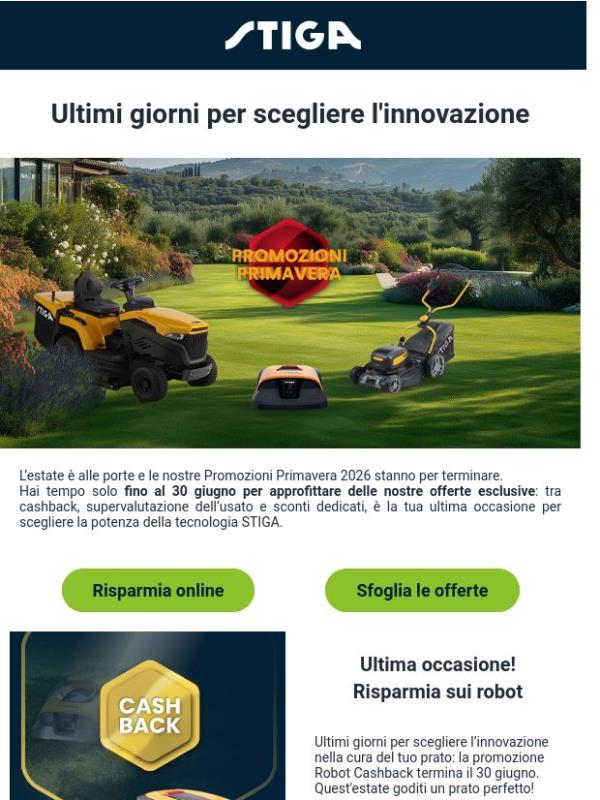⏳ Ultima chiamata: le offerte di primavera stanno per scadere!