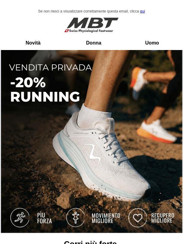 Vendita privata: -20% sul running