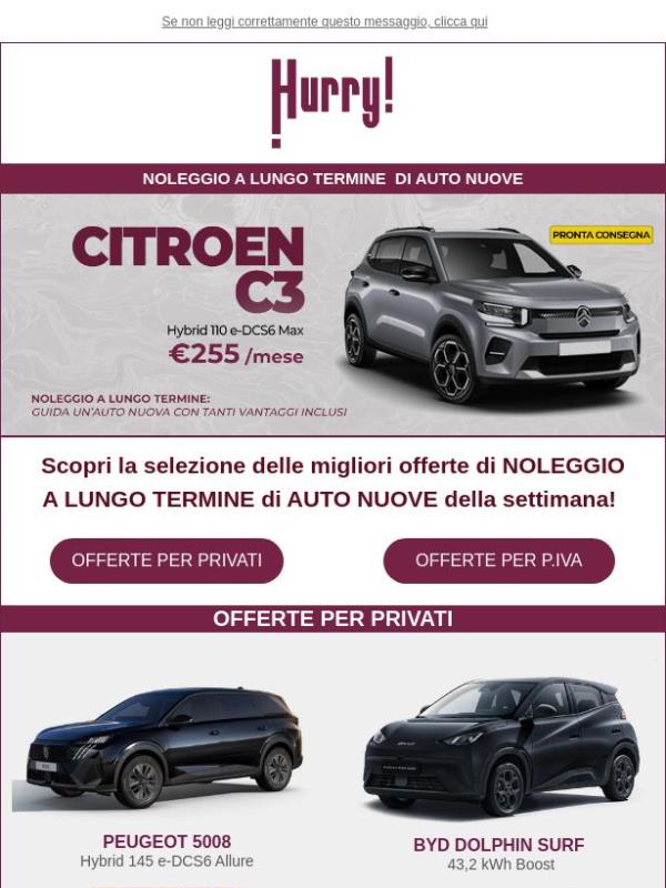 🚘HURRY! Noleggio | Le MIGLIORI OFFERTE della settimana 🚘 Scopri tutte le auto a noleggio a prezzi scontati!
