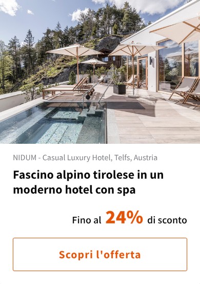 Fascino alpino tirolese in un moderno hotel con spa