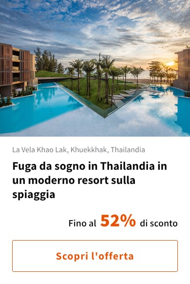 Fuga da sogno in Thailandia in un moderno resort sulla spiaggia