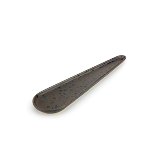 27.5x7 cm - Phobos Finger Food Spoon Stoneware Set 6 Pcs - Brown & Rust Reactive
