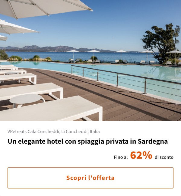 Un elegante hotel con spiaggia privata in Sardegna