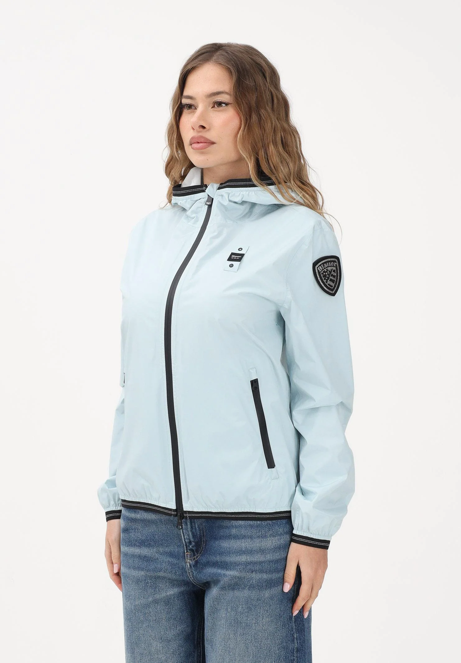 Image of BLAUER Giacca a vento NAY azzurra da donna