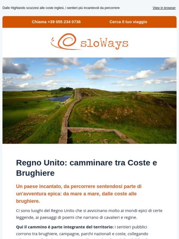 Regno Unito: Camminare tra Coste e Brughiere