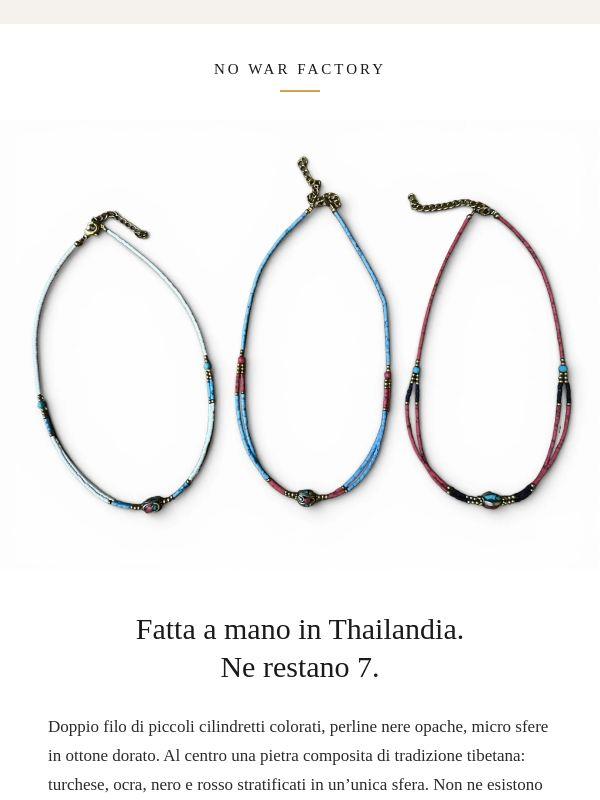 Ne restano 7. Fatte a mano in Thailandia.