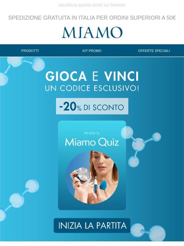 Gioca e scopri il tuo codice sconto esclusivo!