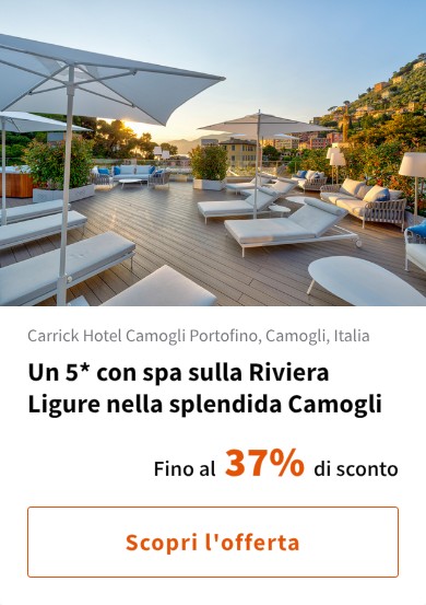 Un 5* con spa sulla Riviera Ligure nella splendida Camogli