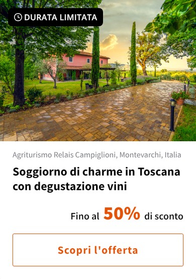 Soggiorno di charme in Toscana con degustazione vini