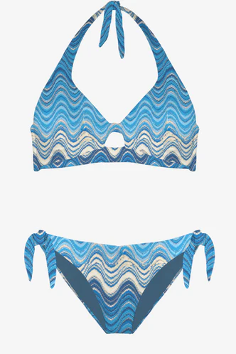 Bikini Leda Yali con Stampa / Blu