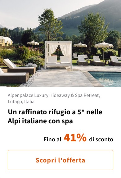 Un raffinato rifugio a 5* nelle Alpi italiane con spa