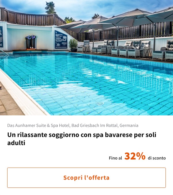 Un rilassante soggiorno con spa bavarese per soli adulti