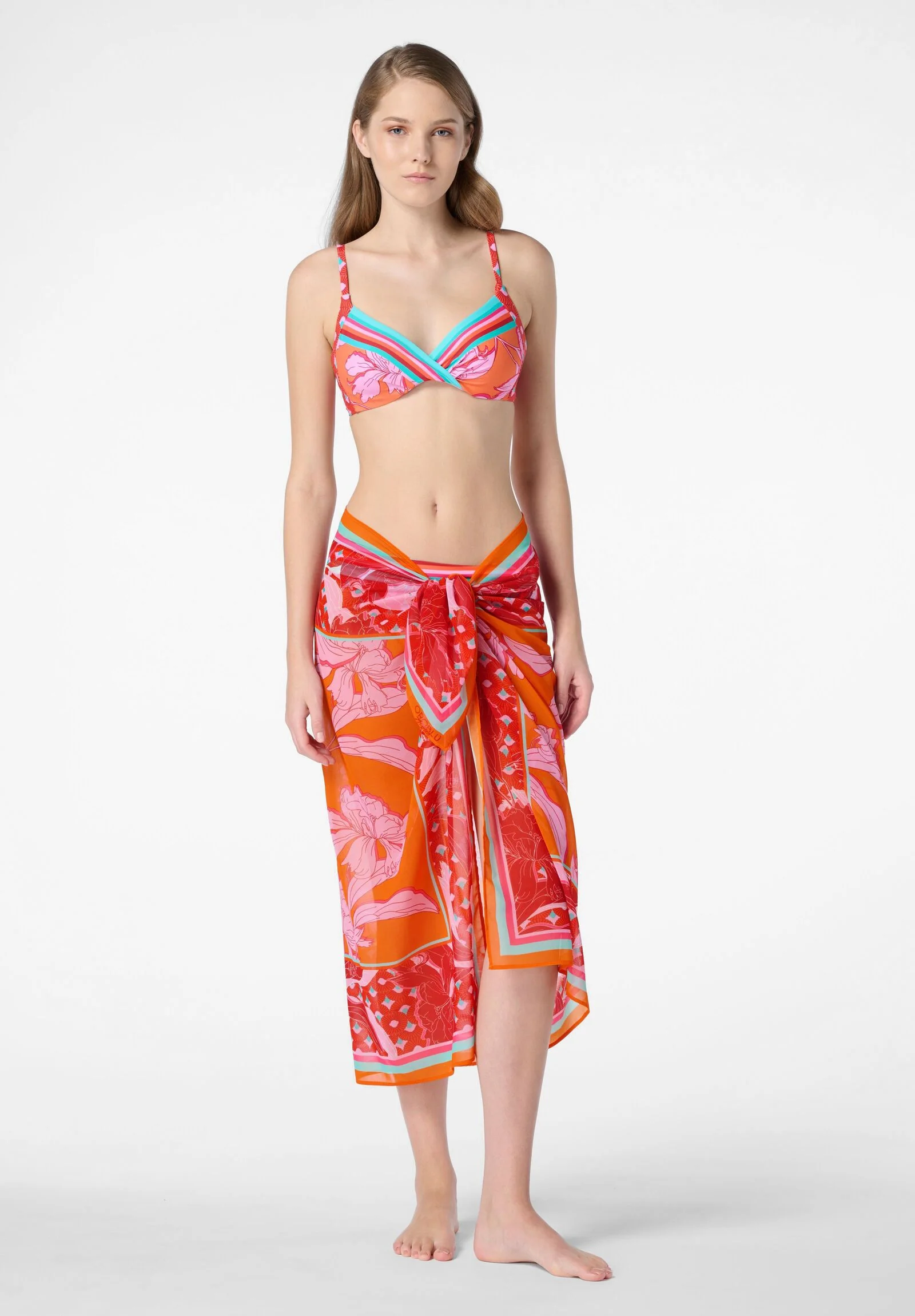 Image of Pareo in Chiffon Akemi - Arancione