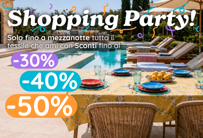 SHOPPING PARTY!  Sconti 30%-40%-50%