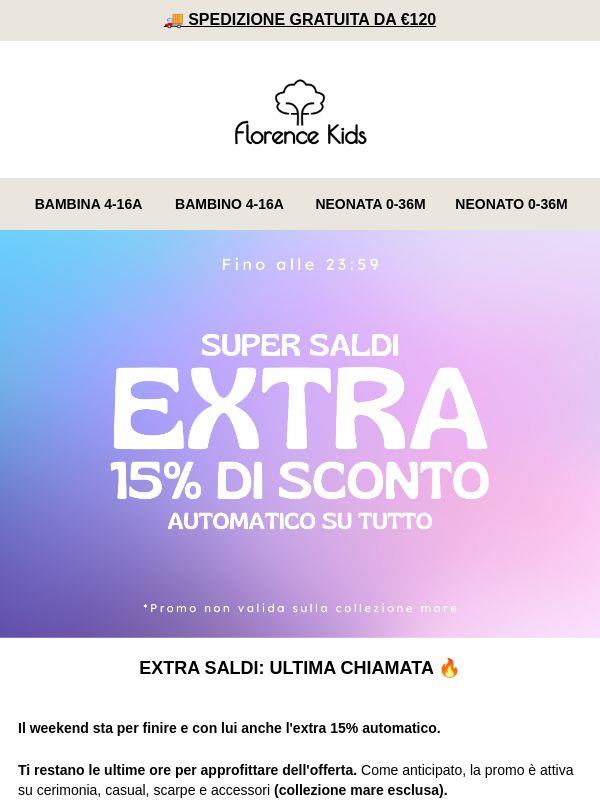 ULTIMO GIORNO: EXTRA 15% IN SCADENZA 🚨