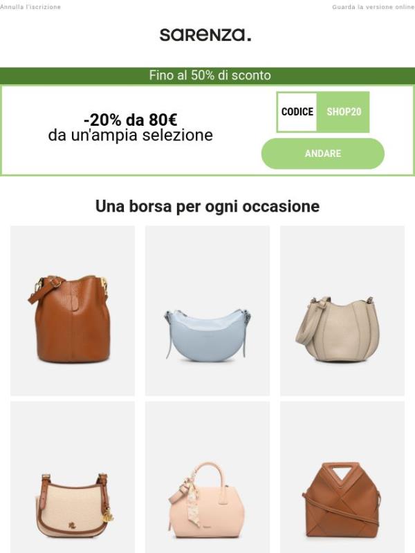 👜 Acquista la tua nuova borsa preferita
