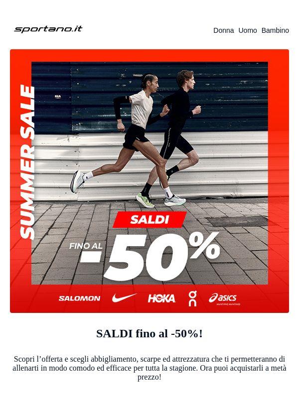 Approfitta dei saldi e risparmia fino al -50%!