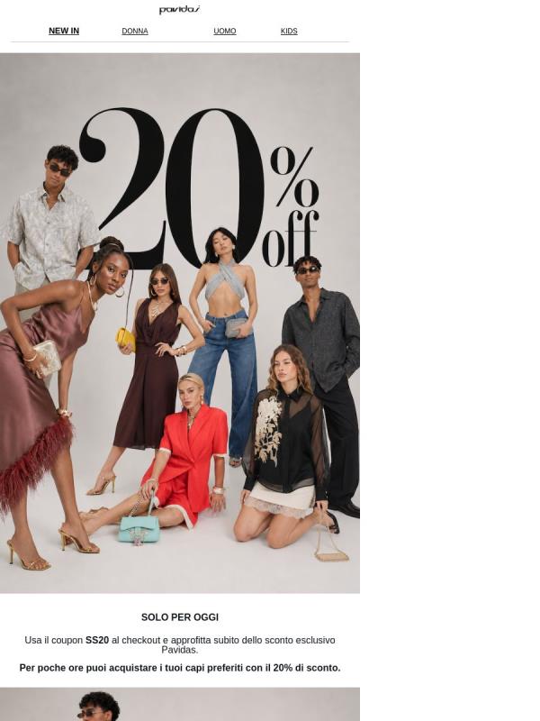 ALL YOUR FAVORITES. 20% OFF