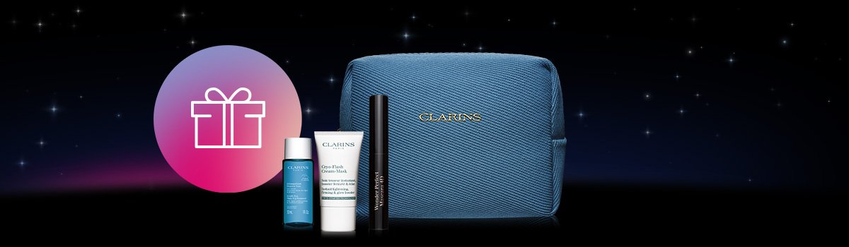 Clarins con un regalo e la spedizione gratuita