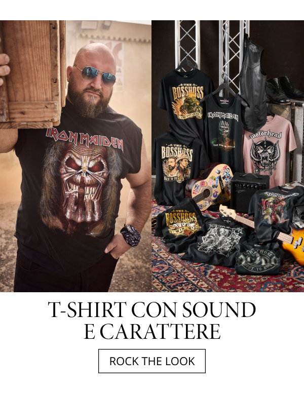 T-shirts con sound e carattere