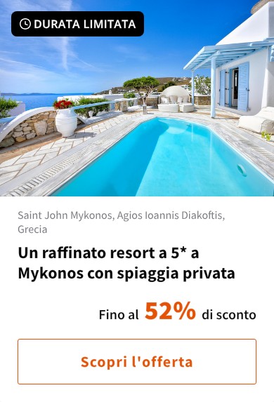 Un raffinato resort a 5* a Mykonos con spiaggia privata