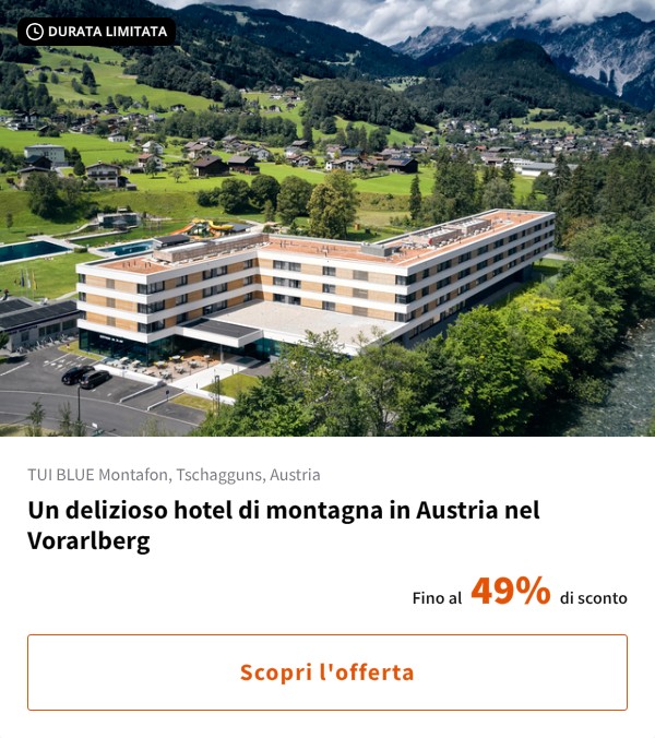 Un delizioso hotel di montagna in Austria nel Vorarlberg