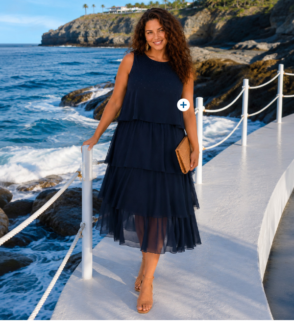 Maxi abito di chiffon