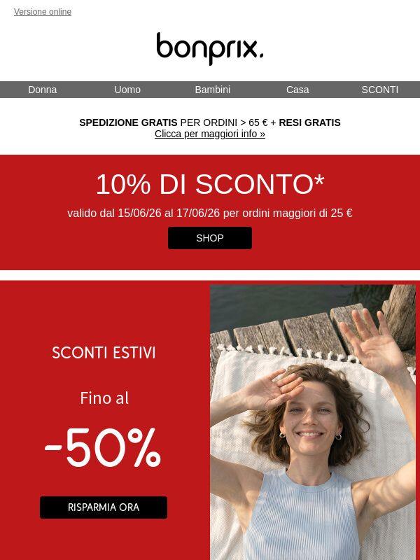 10% di sconto per te 🛒