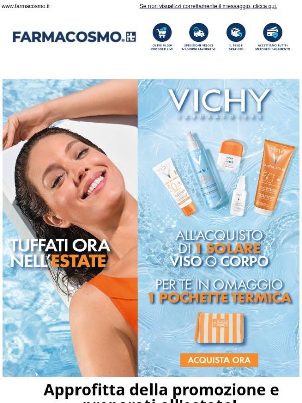 🧡 🎁 Vichy: per te, in omaggio una pochette termica!