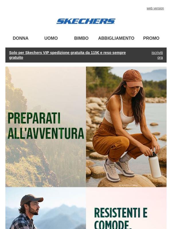 L'avventura ti aspetta: scopri lo stile perfetto per l'outdoor.