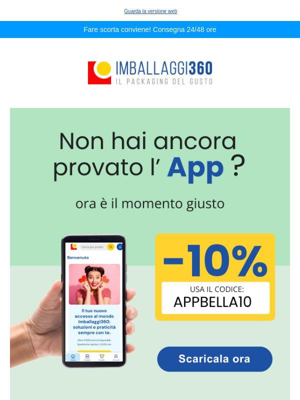 📲 Scarica l’app e risparmia subito il 10% — Attiva il tuo vantaggio