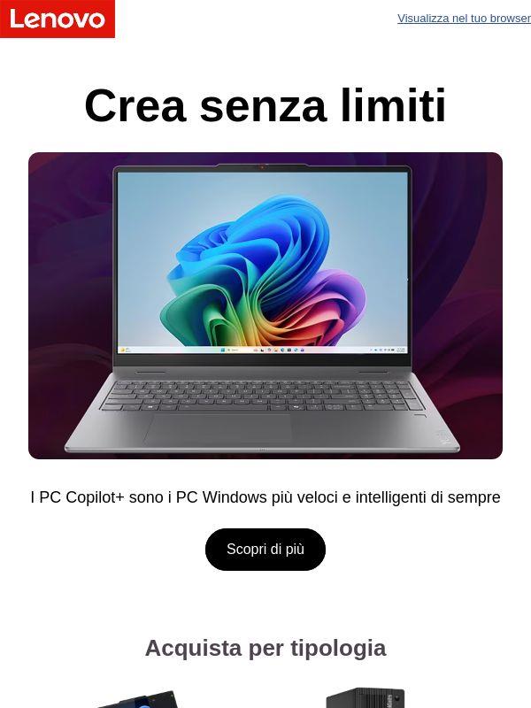 Crea senza limiti