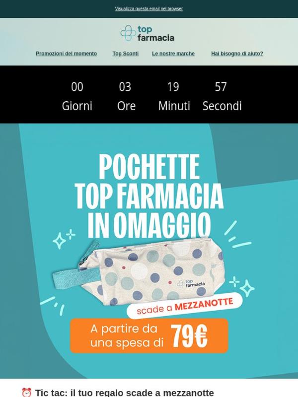 ⏰ Ultime 3 ore per ricevere il tuo regalo