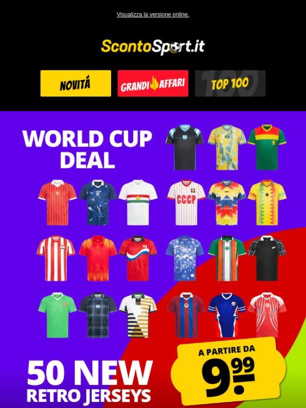 🤩 50 nuove maglie retrò a partire da soli 9,99 €