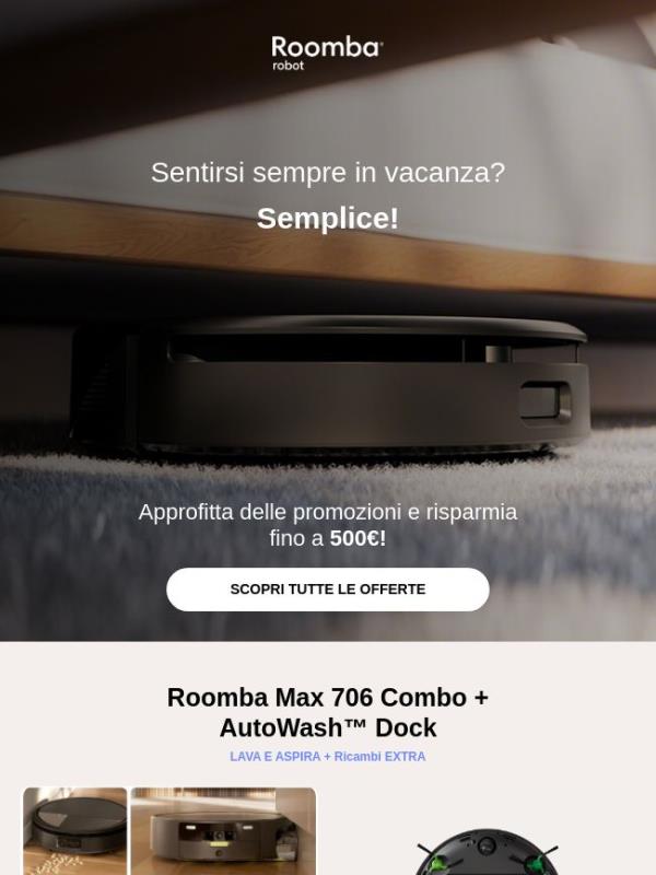 Sono arrivate le offerte estive iRobot ☀️