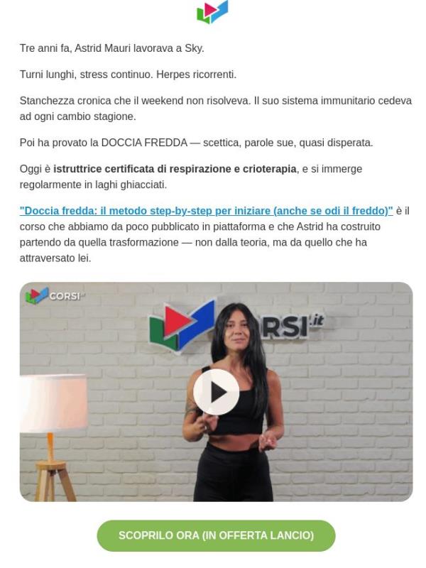 Il potere della DOCCIA GELATA