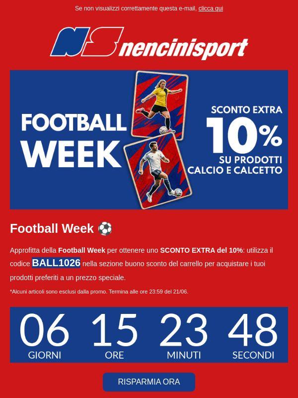 ⚽Sconto EXTRA 10% - Football Week