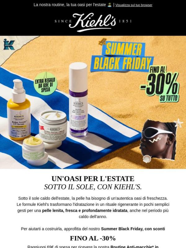 Porta Kiehl's al mare con te