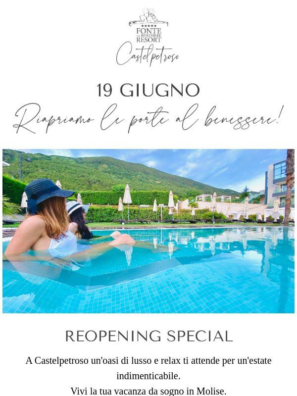 Offerta Speciale Riapertura ☀️