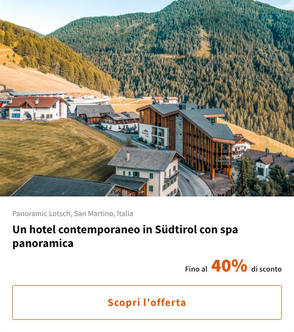 Un hotel contemporaneo in Südtirol con spa panoramica