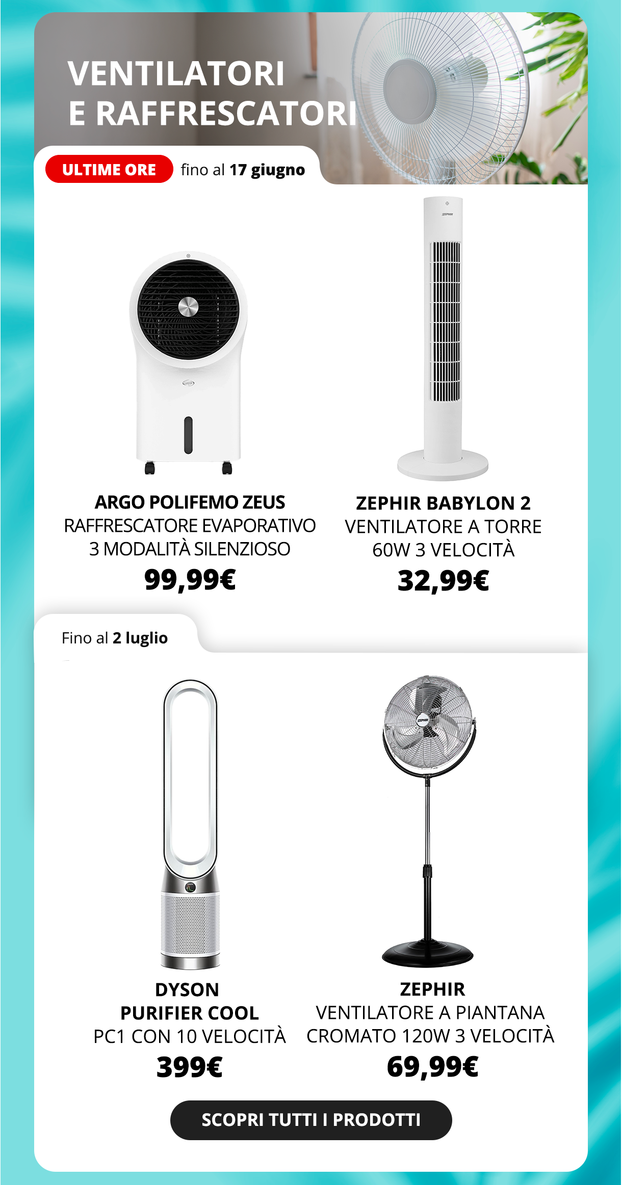 Ventilatori e Raffrescatori