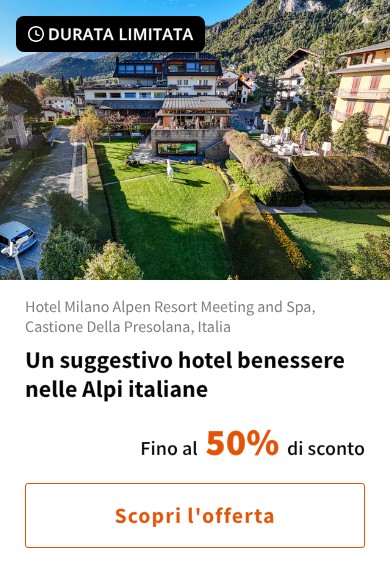 Un suggestivo hotel benessere nelle Alpi italiane