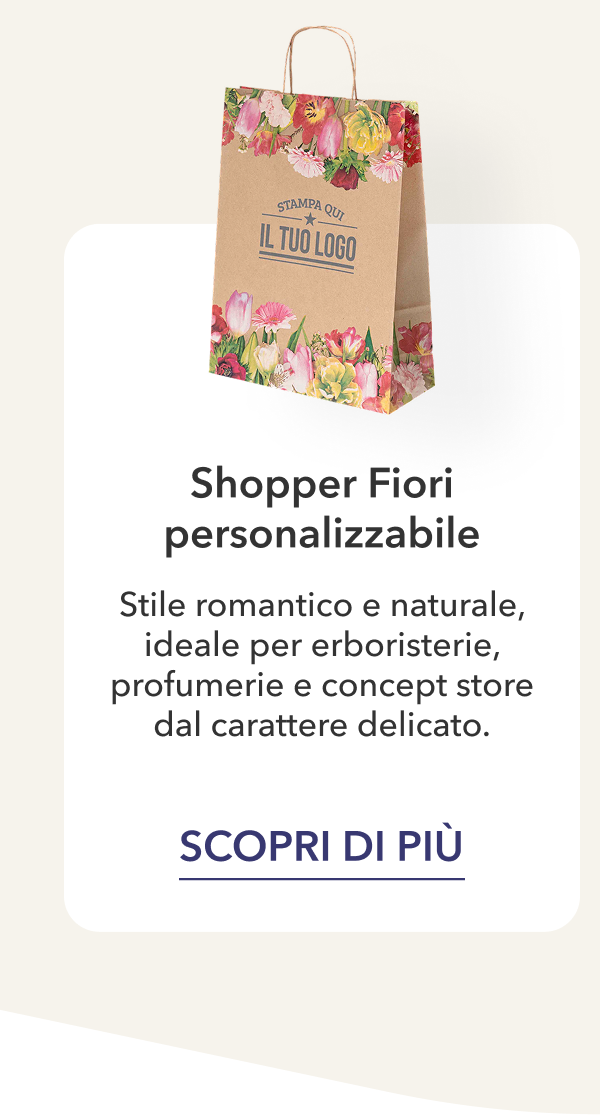Shopper Fiori personalizzabile