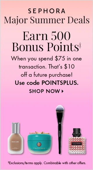 Major Summer Deals - Earn 500 Bonus Points