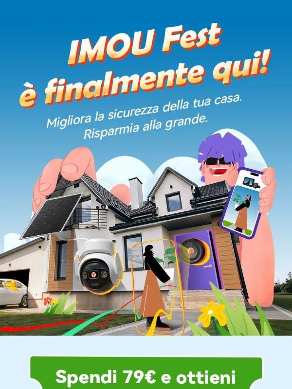 🎉 Il festival IMOU è finalmente arrivato! Approfitta del 5% di sconto a partire da 79€ di spesa!