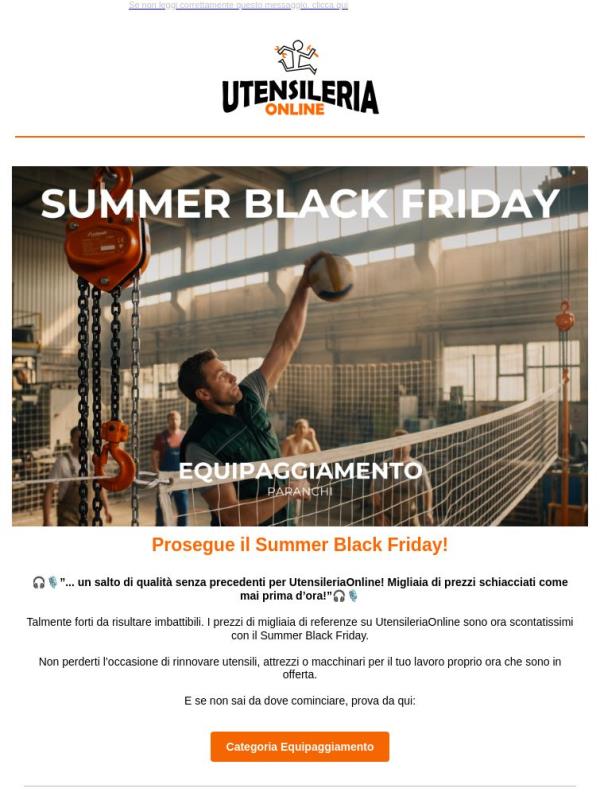Prosegue il Summer Black Friday!