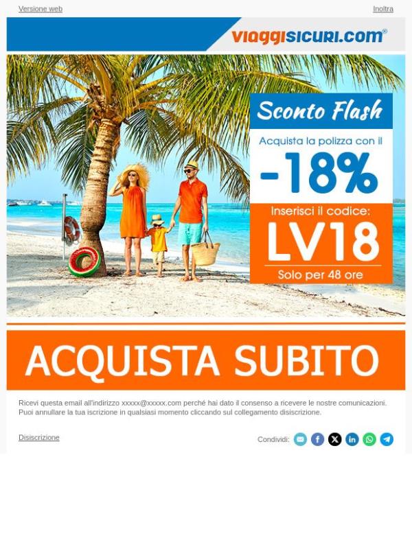 - 18% su tutte le nostre polizze!
