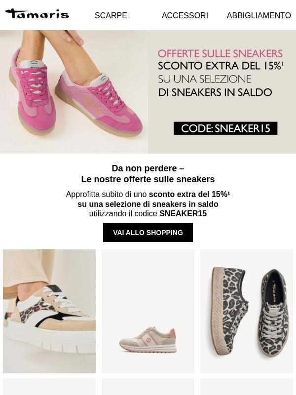 Offerte su scarpe da ginnastica 👟 Sconto extra del 15% su una selezione di scarpe da ginnastica in saldo