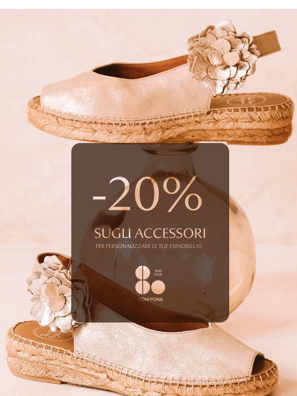 Rendi unico ogni paio con il 20% di sconto ✨